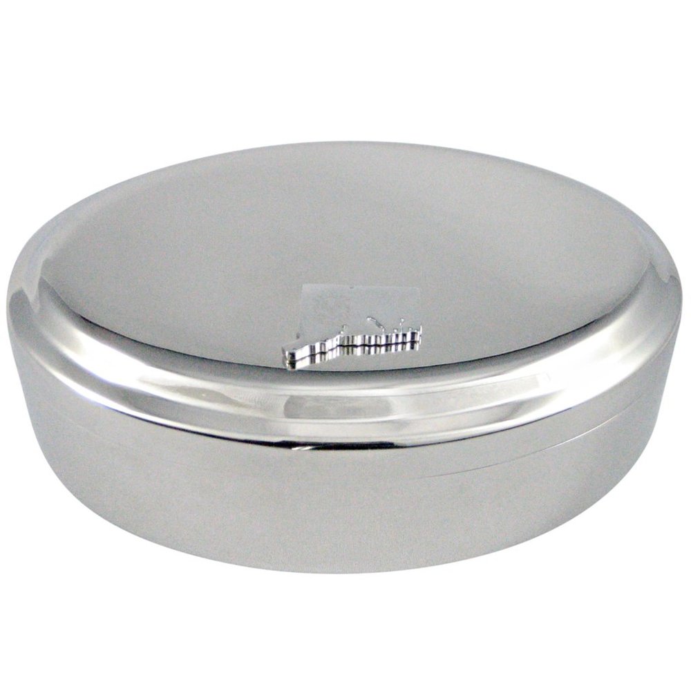 Connecticut State Map Shape And Flag Jewelry Box - image 1